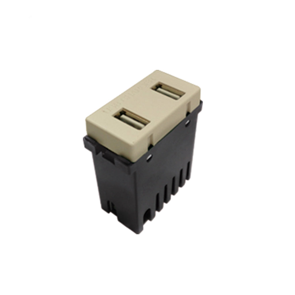 2 PUERTOS USB 2 A (1 MODULO) MARFIL