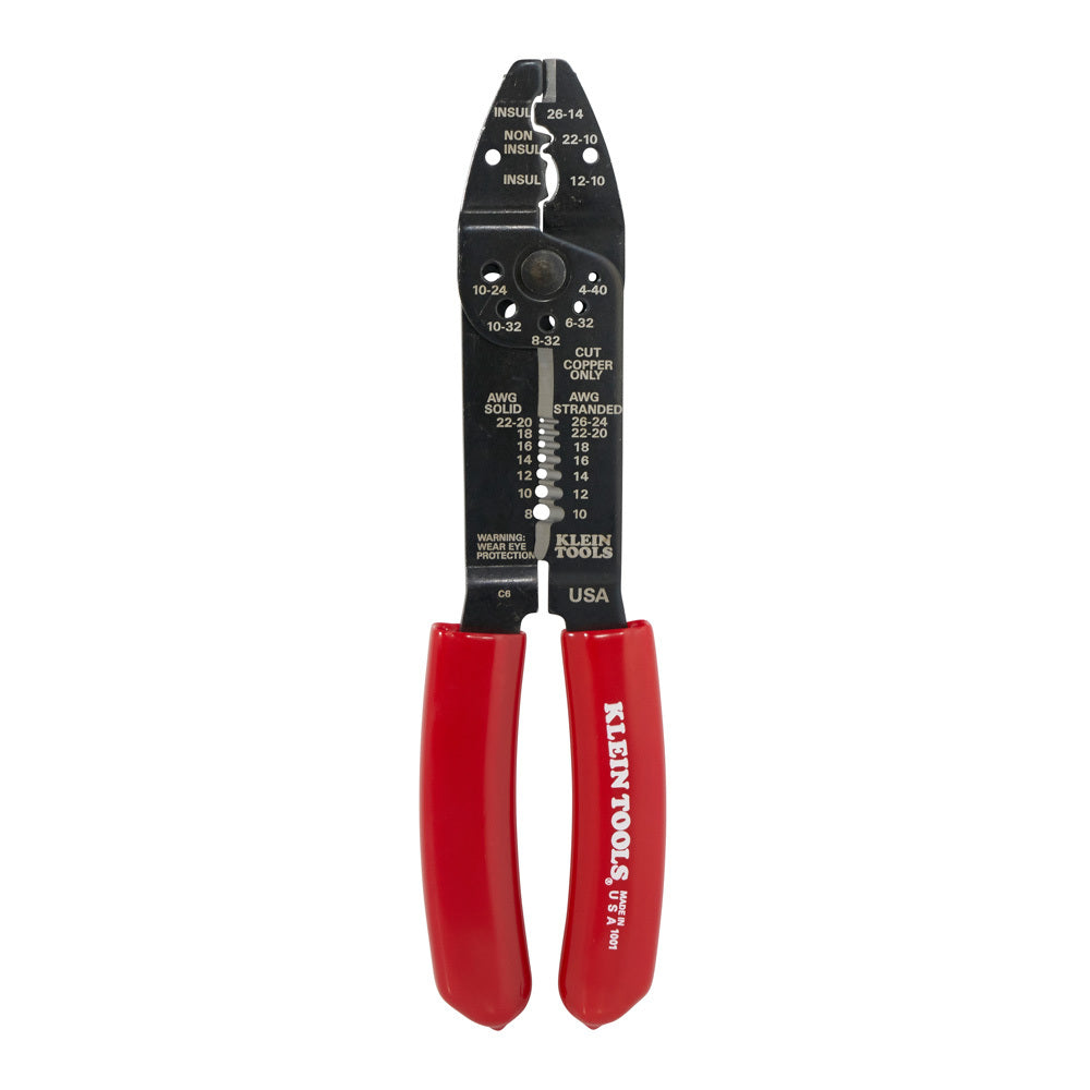 PINZA PELACABLES PONCHADORA Y CORTACABLES CAL. 8-22AWG KLEIN TOOLS