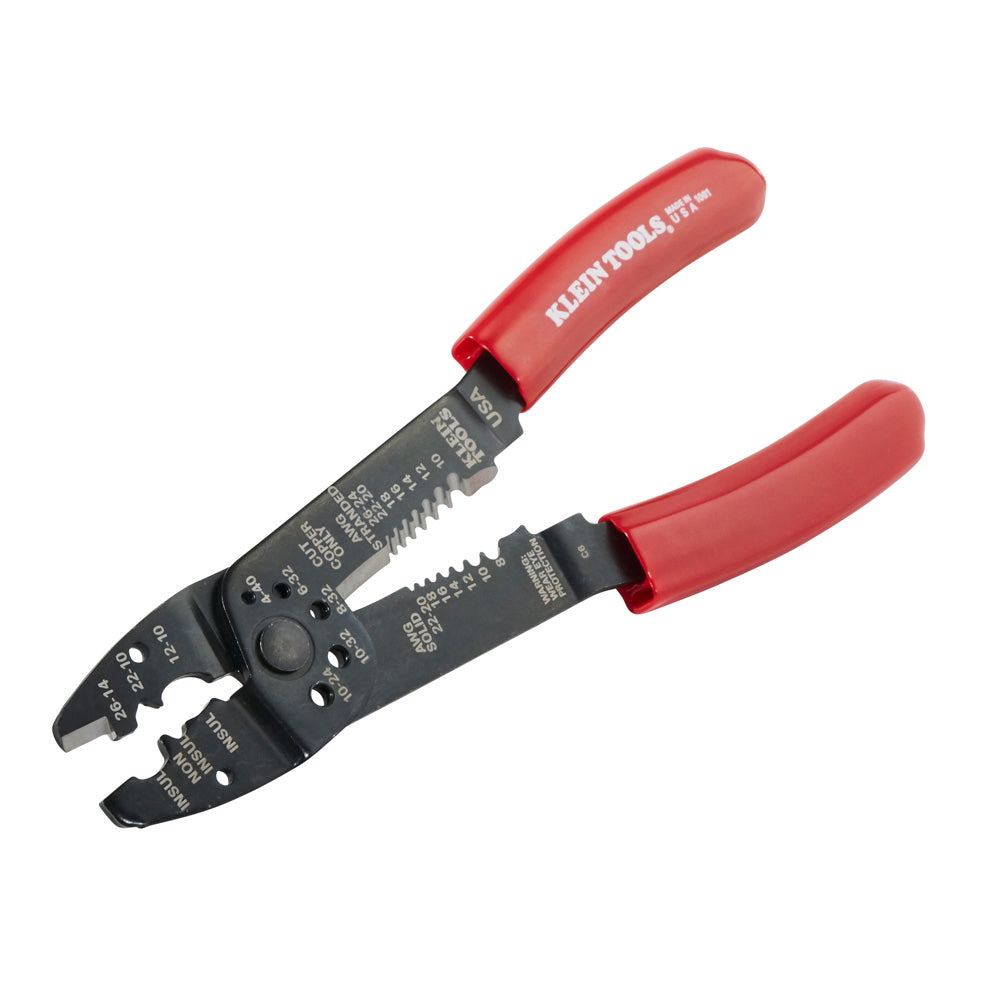 PINZA PELACABLES PONCHADORA Y CORTACABLES CAL. 8-22AWG KLEIN TOOLS