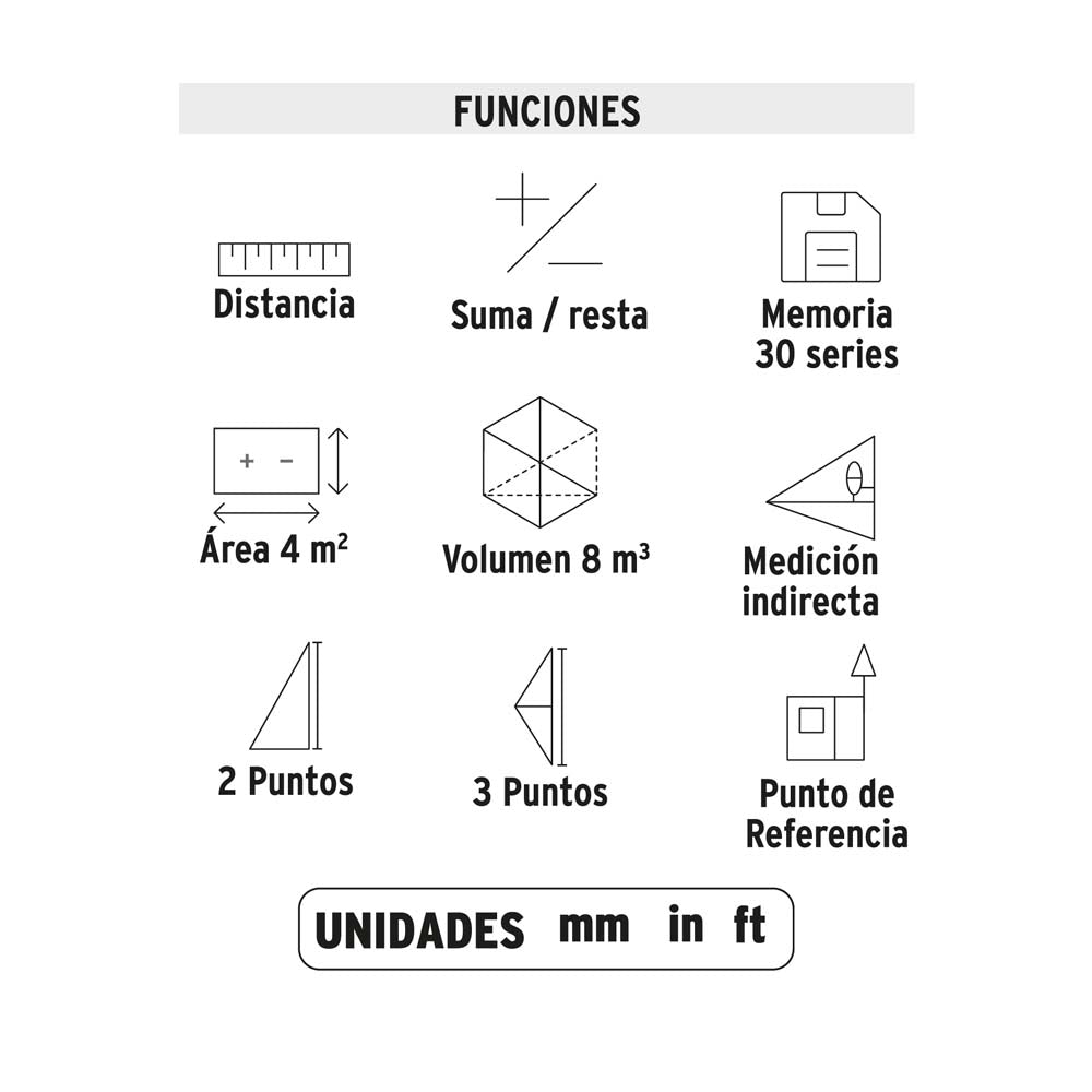 MEDIDOR LASER DE DISTANCIA 100MTS MCA TRUPER
