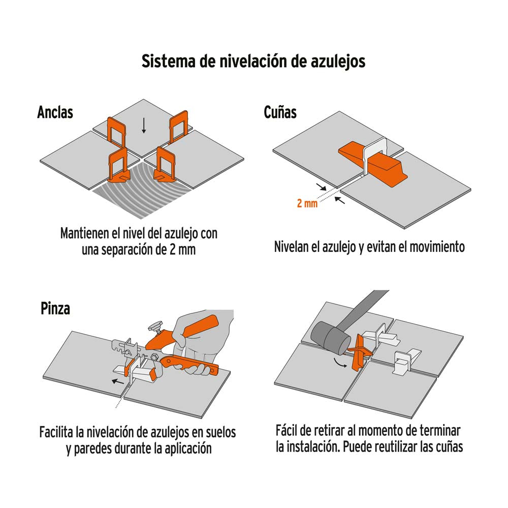 KIT DE NIVELACION PARA AZULEJOS SN-KIT3 TRUPER