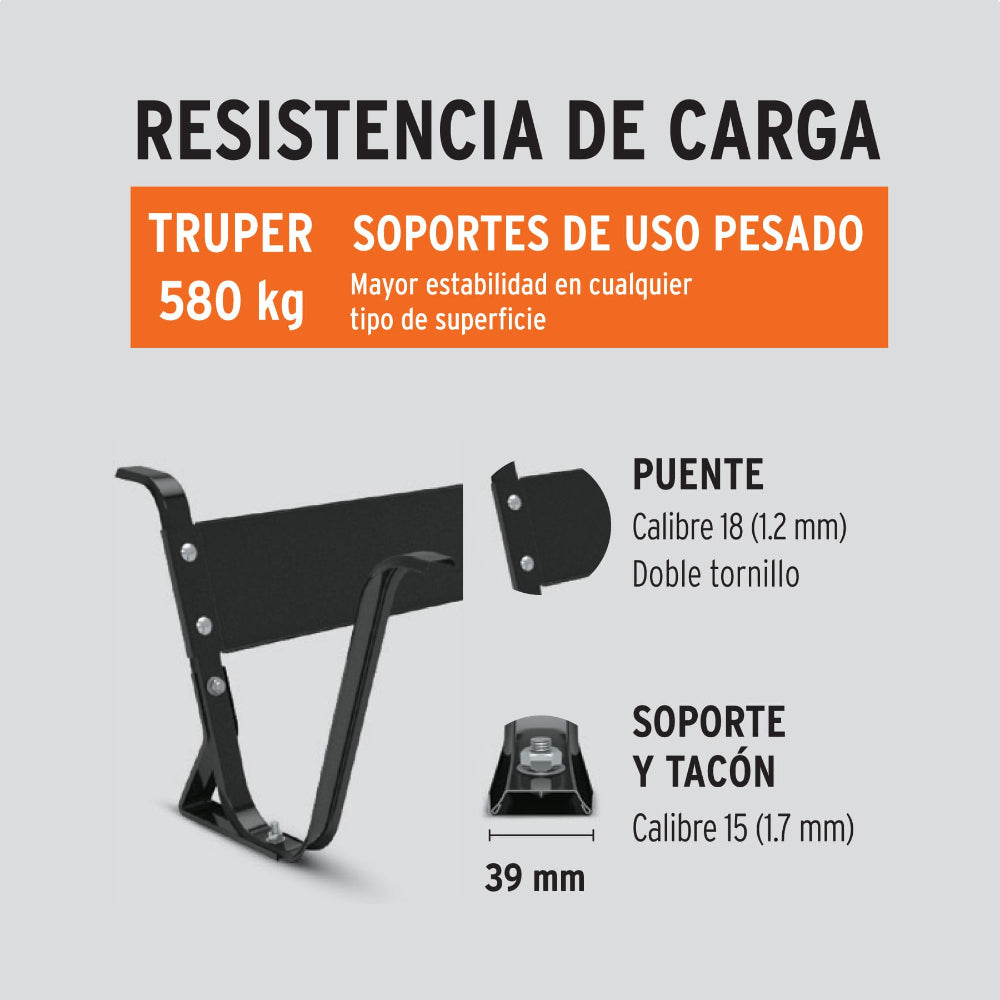 CARRETILLA 5 FT3 LLANTA IMPONCHABLE MCA TRUPER CONSTRUCCION