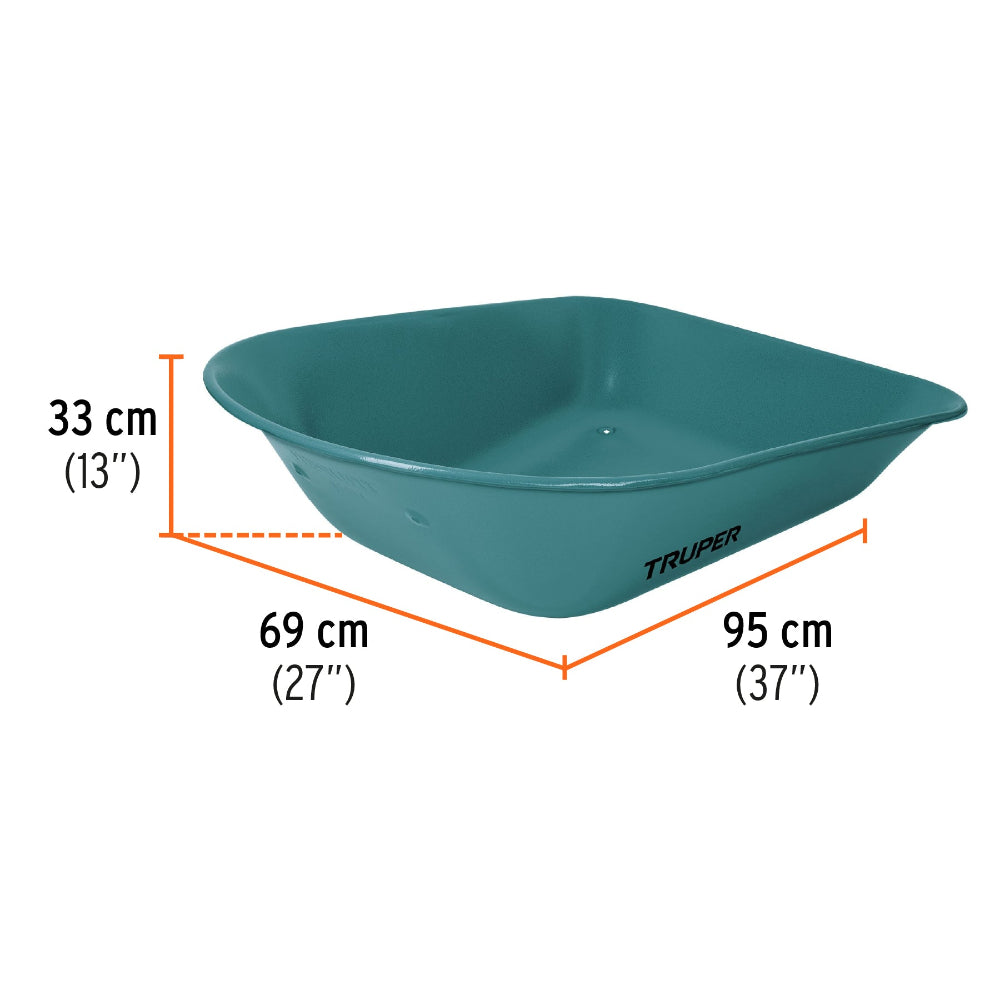 CARRETILLA 5 FT3 LLANTA IMPONCHABLE MCA TRUPER CONSTRUCCION