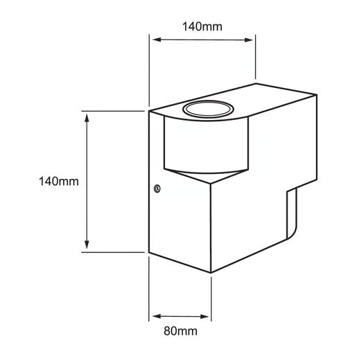 LUMINARIO EXT S/LAM 100-240V NGR