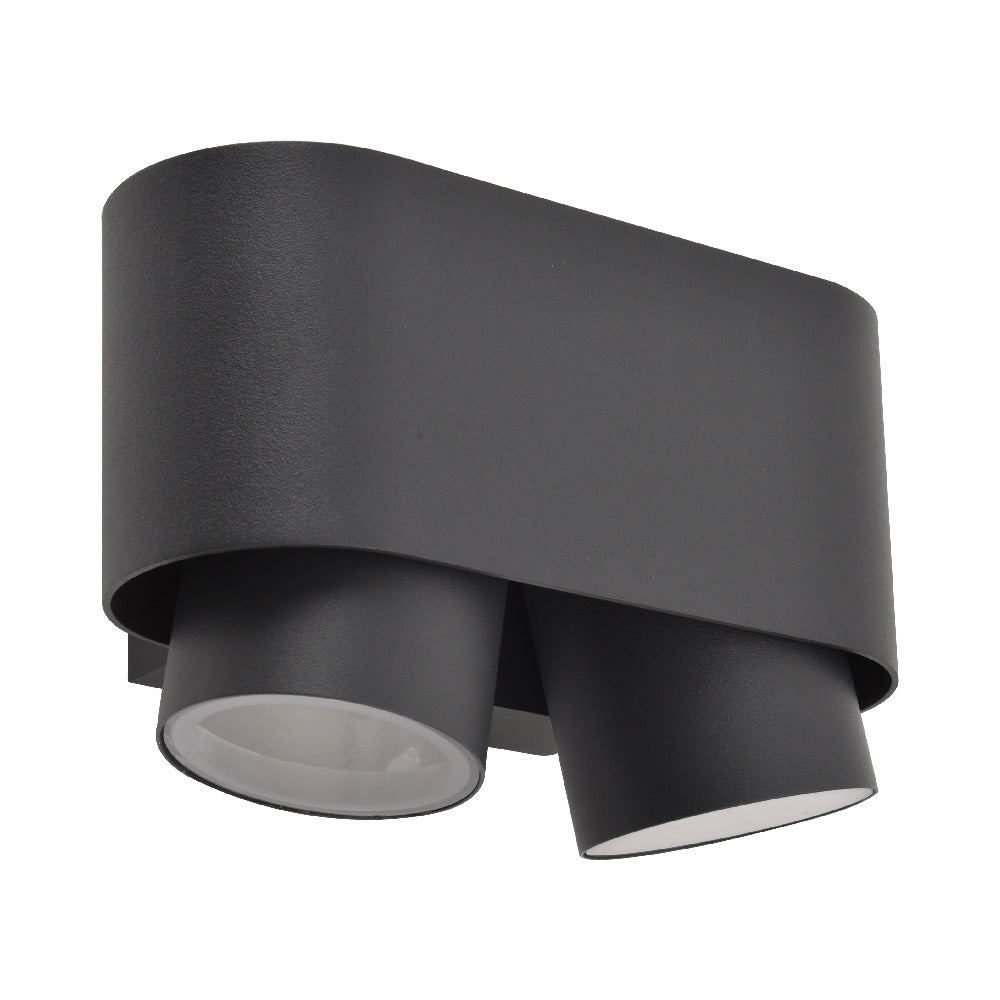 LUMINARIO EXT S/LAMPGU10 100V-240V NEGRO