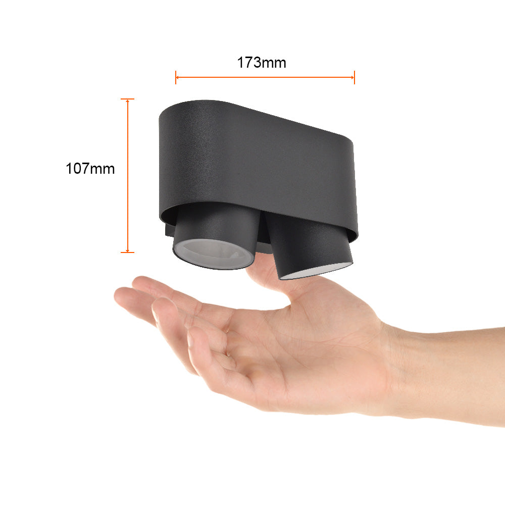 LUMINARIO EXT S/LAMPGU10 100V-240V NEGRO