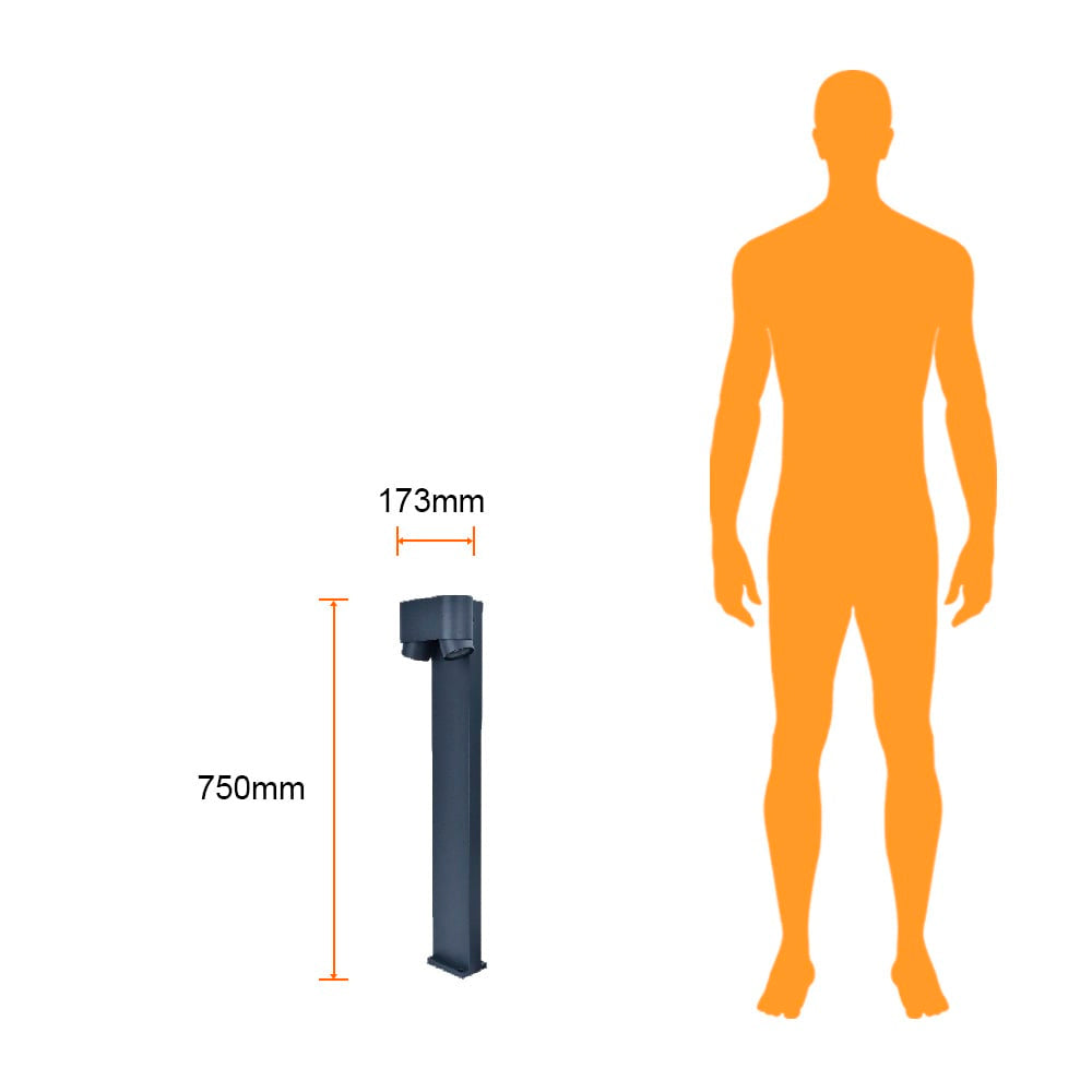 LUMINARIO EXTS/LAMP GU10 100V-240V NEGRO