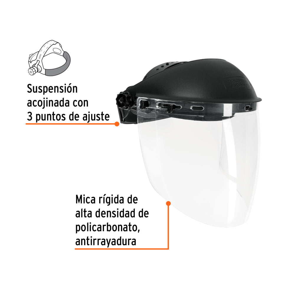 PROTECTOR FACIAL 8" X 16 " TRUPER EXPERT ***HAE2025***