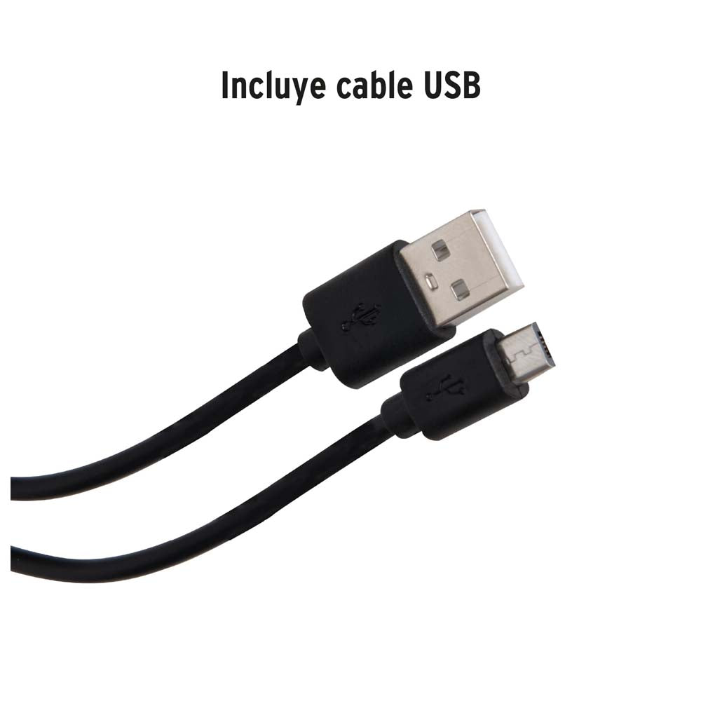 LINTERNA DE ALUMINIO 1 LED 420 LM RECARGABLE TRUPER