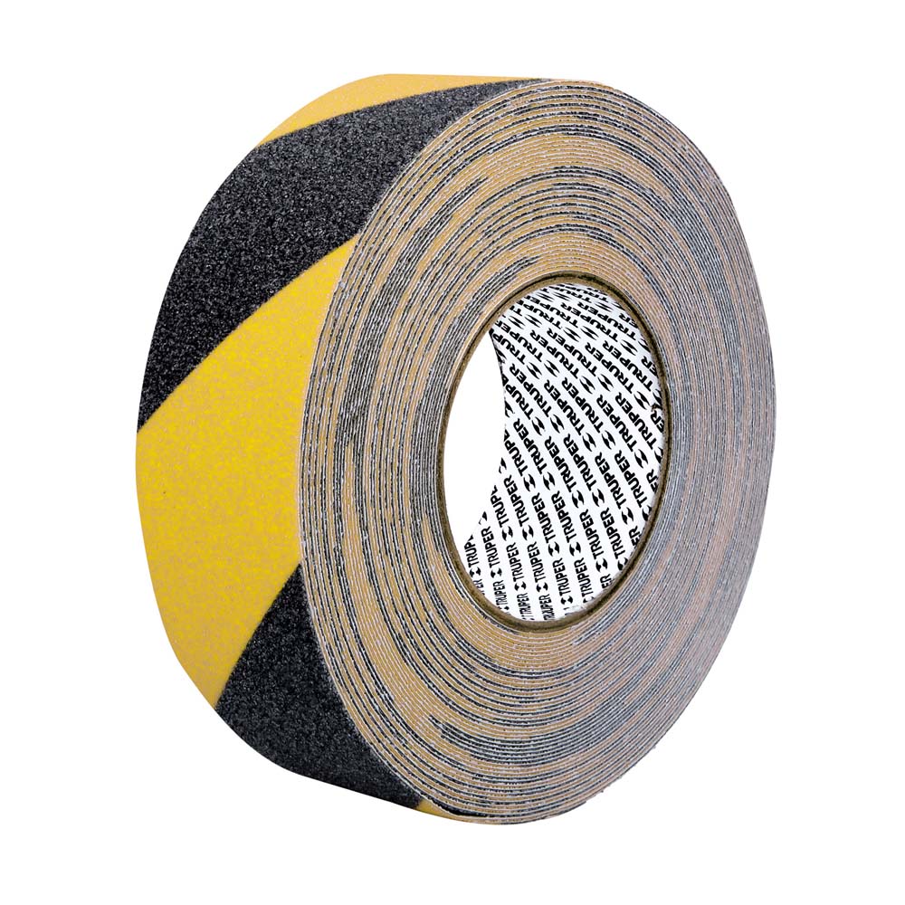 ROLLO DE 18M DE CINTA ANTIDERRAPANTE AMA/NEGRA 50MM C/ ABRASIVO CIA-218P