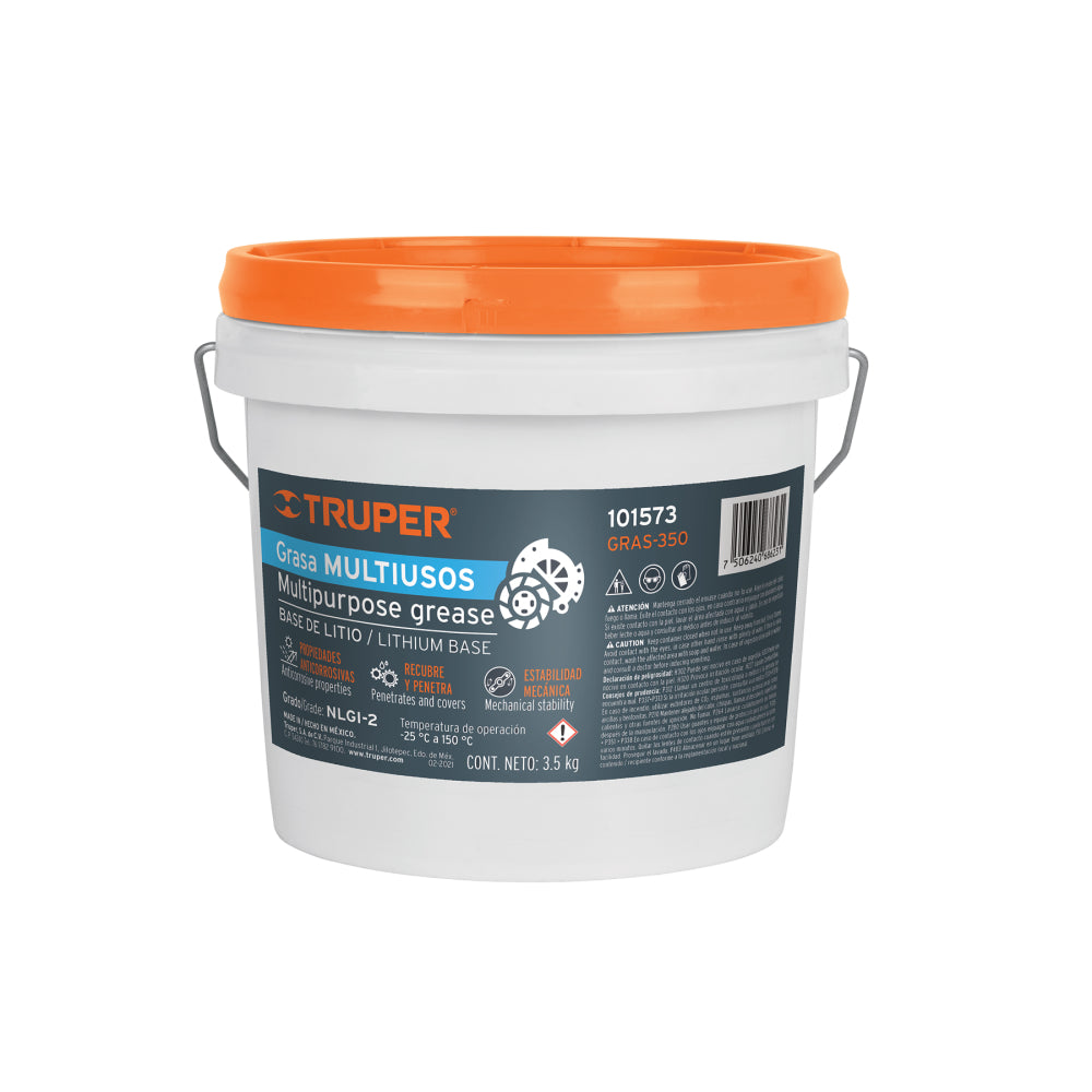 GRASA DE LITIO MULTIUSO 3.5 KG TRUPER
