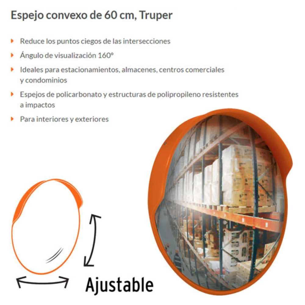 ESPEJO CONVEXO DE 80 CM TRUPER