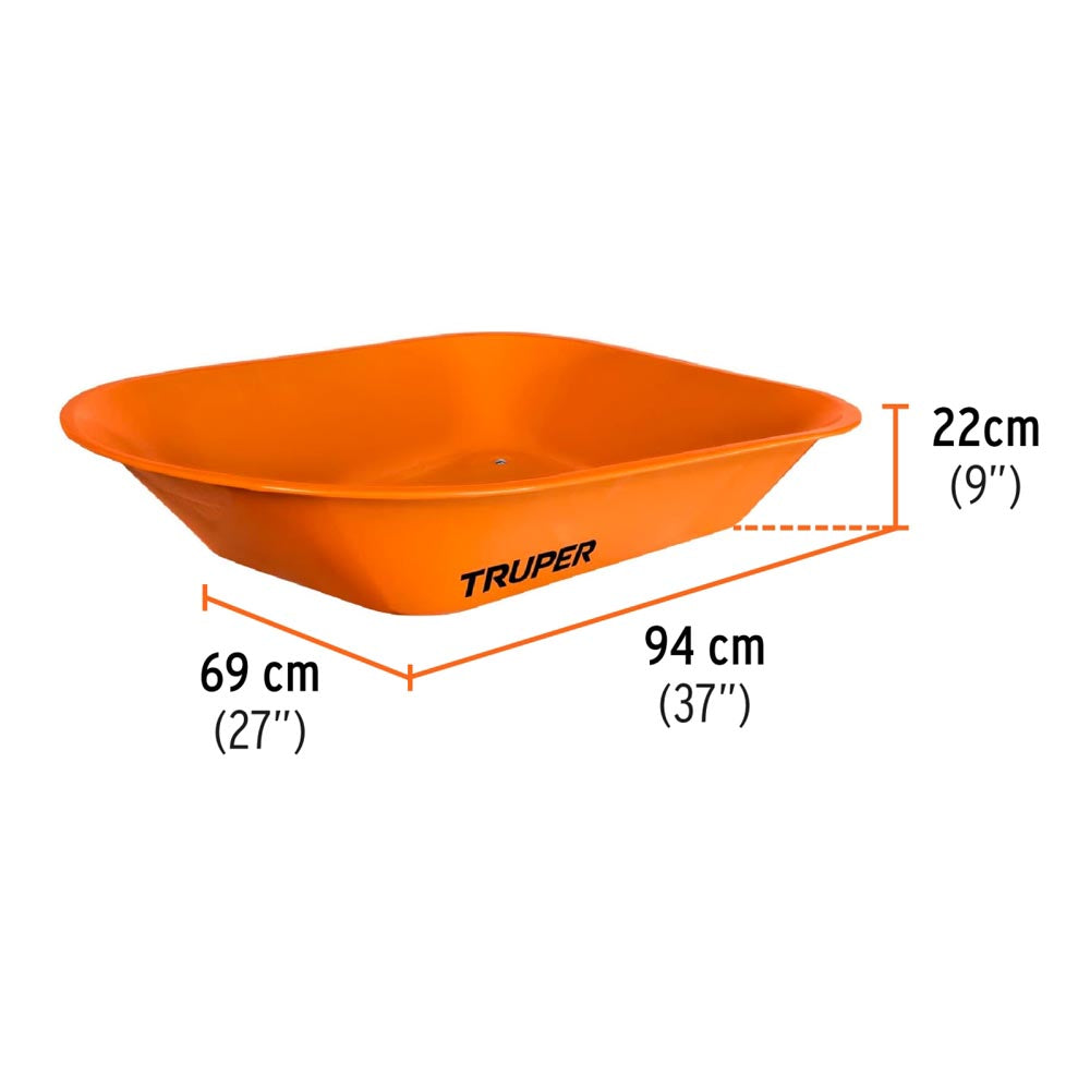 CARRETILLA 4.5 FT3 LLANTA IMPONCHABLE MCA TRUPER CONSTRUCCION