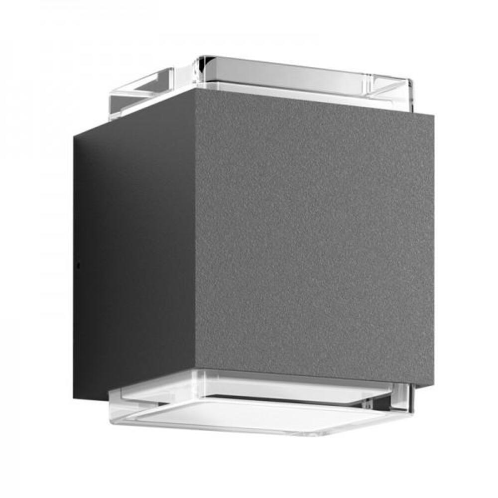 LUM LED P/MURO 12W 100-240V 3000K IP54 GRAFITO ***HAE2025***