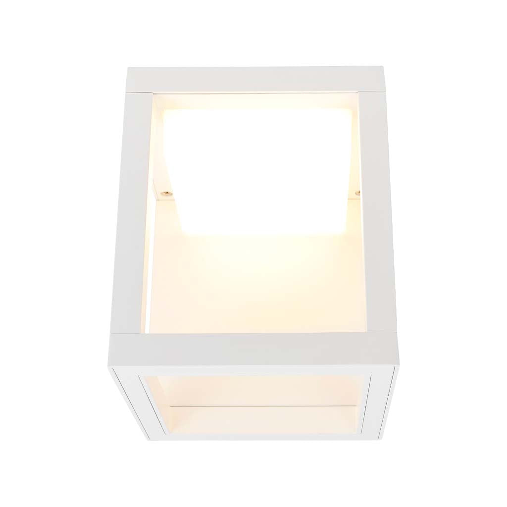 LUM LED CUADRO P/MURO 12W 100-240V IP54 3000K BLANCO ***HAE2025***