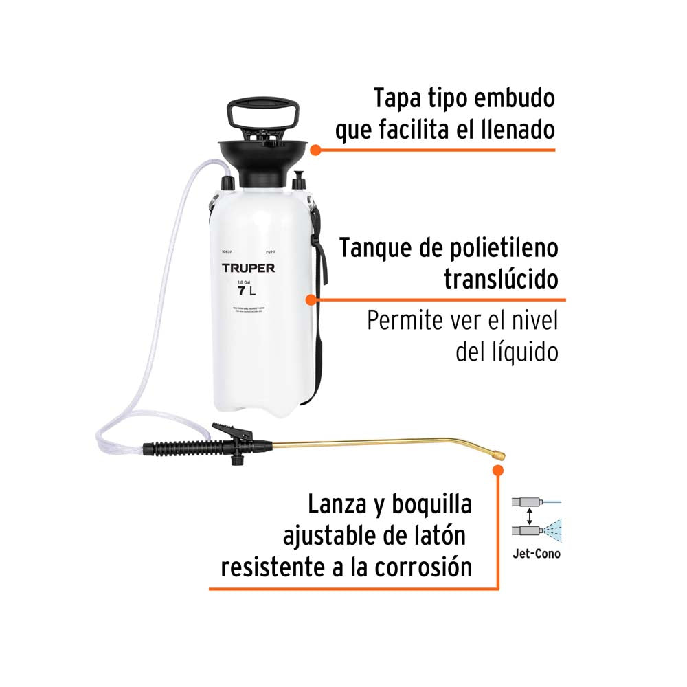 FUMIGADOR JARDINERO 7 LTS (1.8 GAL) TRUPER