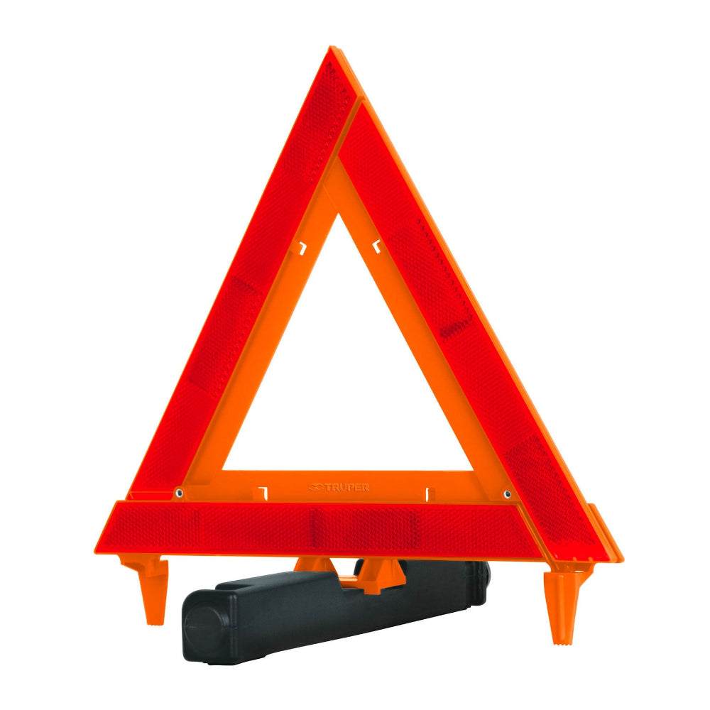 TRIANGULO DE SEGURIDAD DE PLASTICO 29 CM MCA TRUPER MECANICA