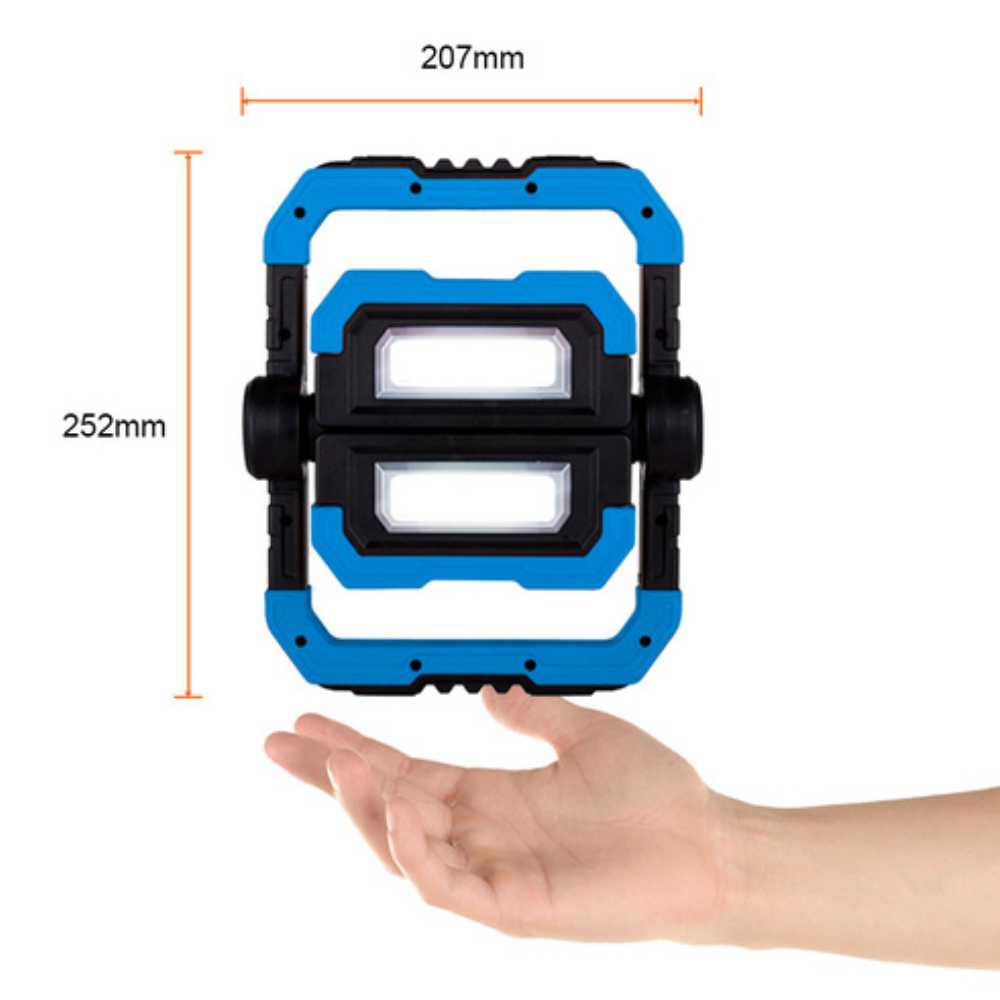 LAMPARA LED DE TRABAJO LED PORTATIL RECARGABLE 10W 6500K
