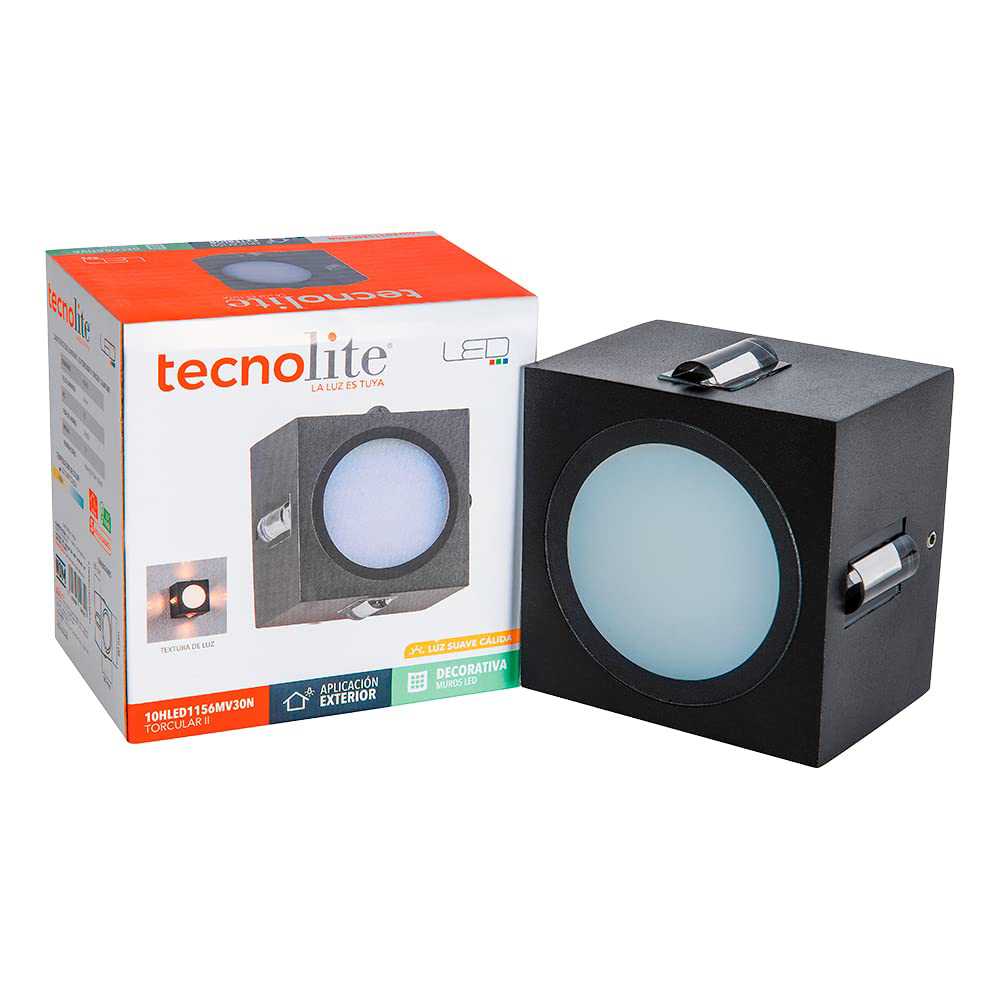 LÁMPARA DE EXTERIOR LED TORCULAR I TECNOLITE PARED ARBOTANTE 10W LUZ SUAVE CÁLIDA IP54 CINCO FUENTES DE LUZ LED INTEGRADO ***HAE2025***