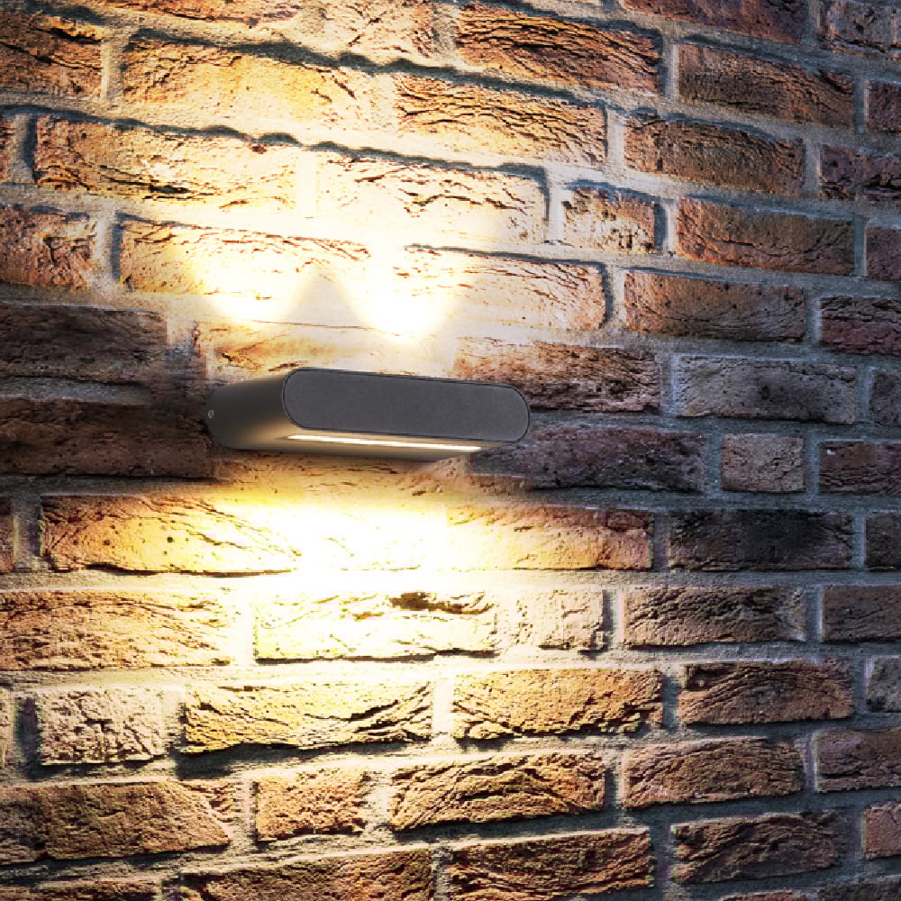 LUMINARIO EXT MURO ARIETIS LED 10W 30K NEGRO