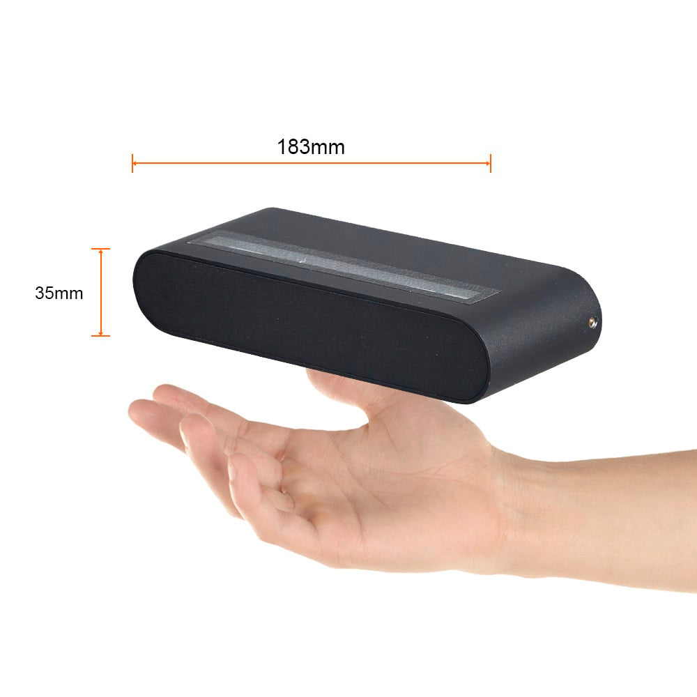 LUMINARIO EXT MURO ARIETIS LED 10W 30K NEGRO