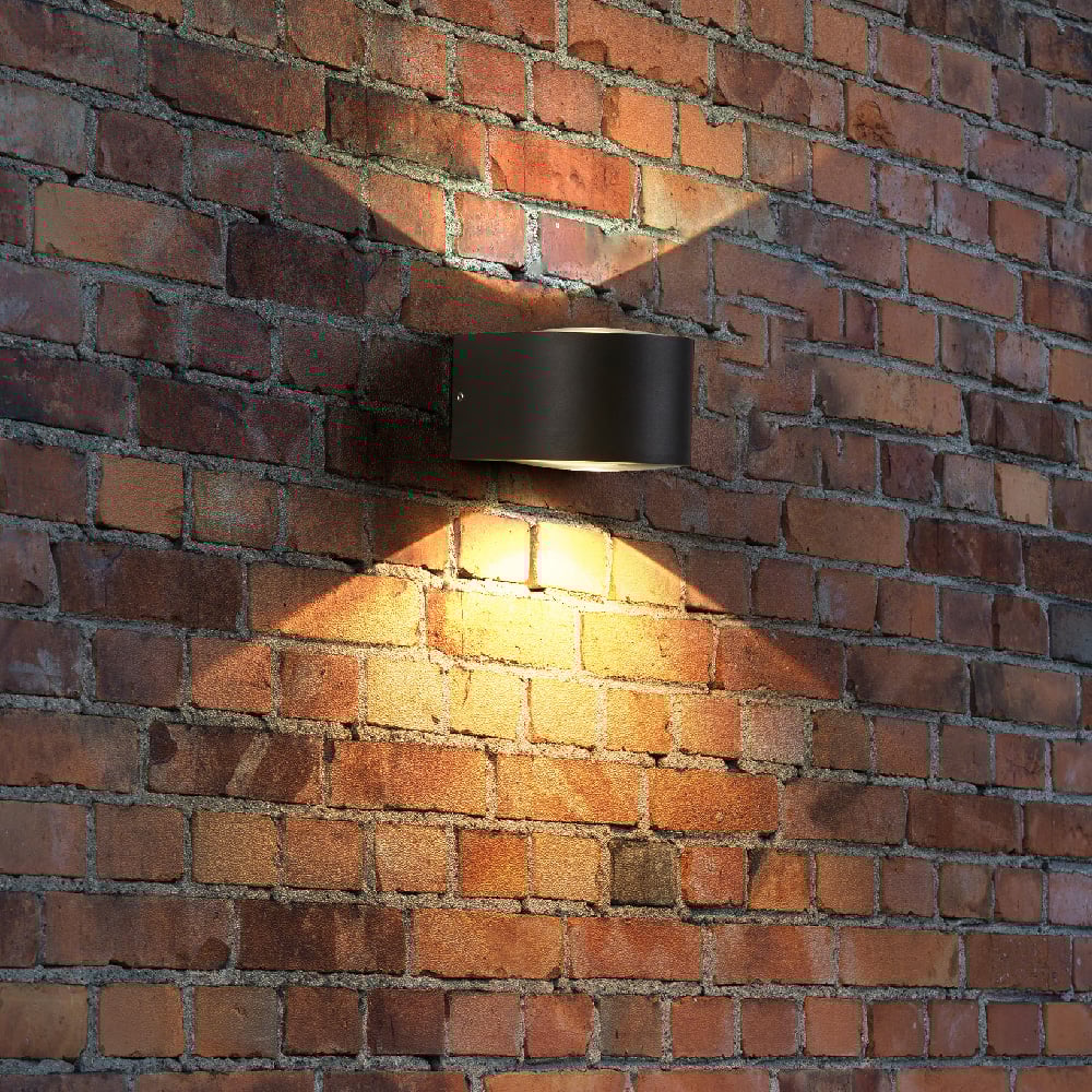 LUMINARIA EXT. SOBREPONER MURO 10W. LED 3000K LUZ DIRECTA/INDIRECTA NEGRO CINCEL TECNOLITE