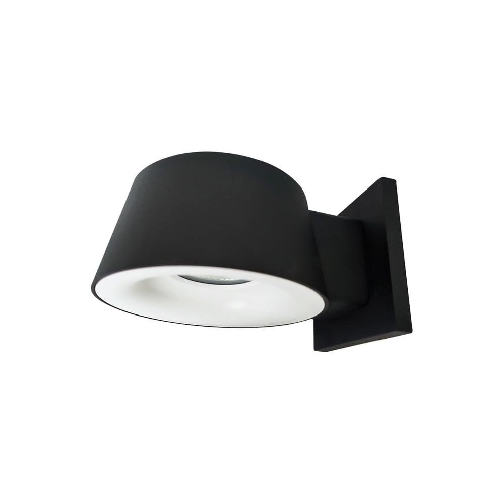 LUMINARIO EXT MURO LED VEGG 10W 30K NEGRO