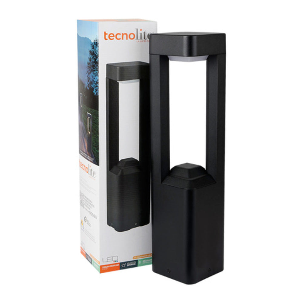 MINI POSTE LED POLIS I TECNOLITE DE EXTERIOR PARA SOBREPONER 10W LUZ SUAVE CÁLIDA