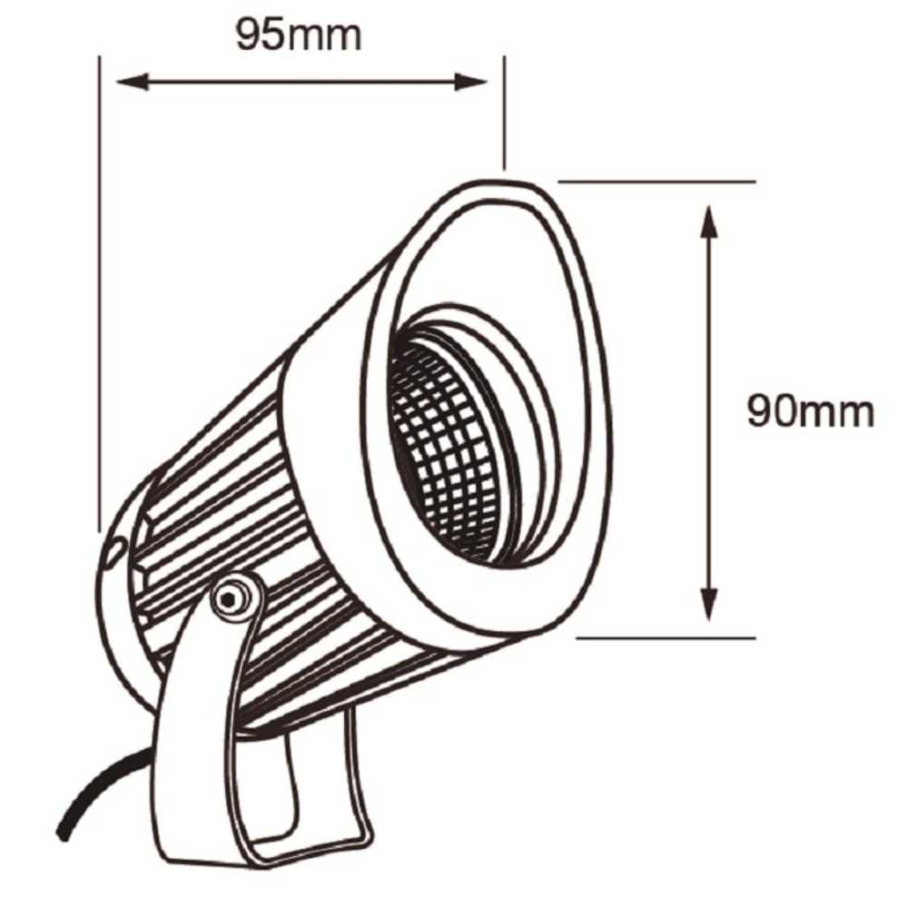 REFLECTOR LED LYNX I TECNOLITE PARA SOBREPONER 10W LUZ SUAVE CÁLIDA