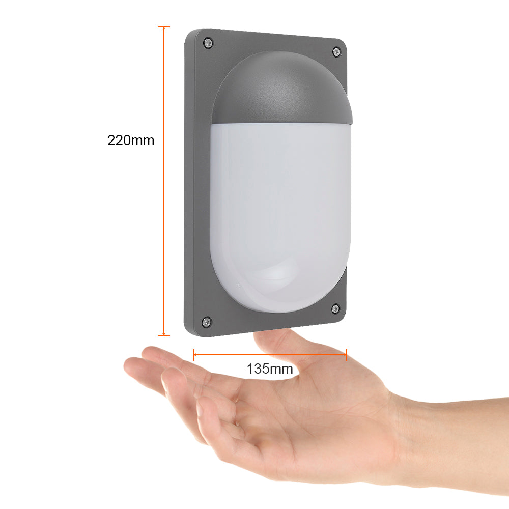 LÁMPARA DE EXTERIOR LED GRUS TECNOLITE PARA SOBREPONER 10.5W LUZ SUAVE CÁLIDA *** EXHIBIDO ***