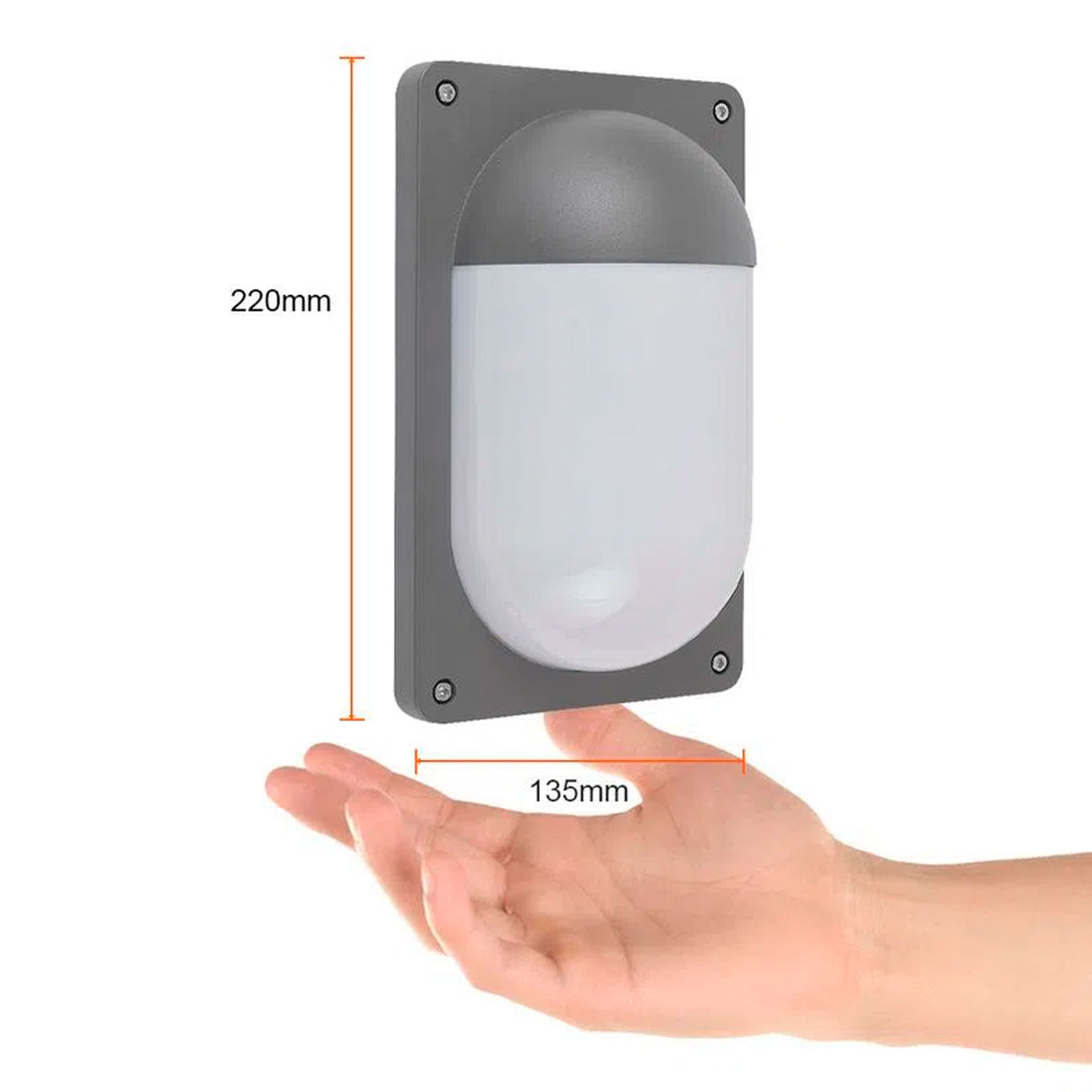 LÁMPARA DE EXTERIOR LED GRUS TECNOLITE PARA SOBREPONER 10.5W LUZ SUAVE CÁLIDA *** EXHIBIDO ***