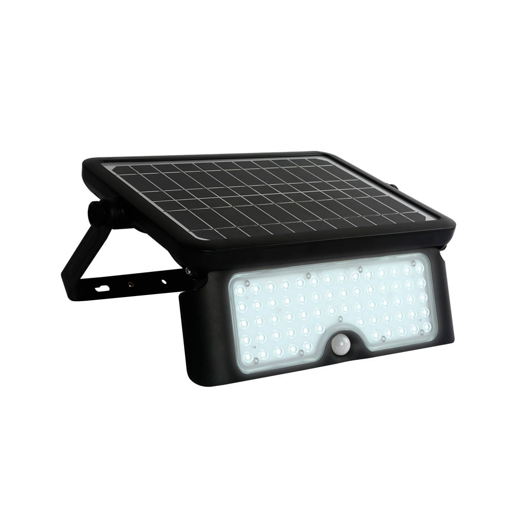 LAMPARA SOLAR LED 10 W LUZ DE DIA MULTIAPLICACION MODOS DE LUZ BATERIA INTEGRADA SENSOR DE MOVIMIENTO IP65 IK06 LED INTEGRADO