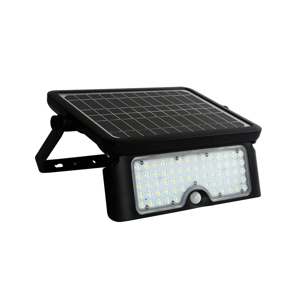 LAMPARA SOLAR LED 10 W LUZ DE DIA MULTIAPLICACION MODOS DE LUZ BATERIA INTEGRADA SENSOR DE MOVIMIENTO IP65 IK06 LED INTEGRADO