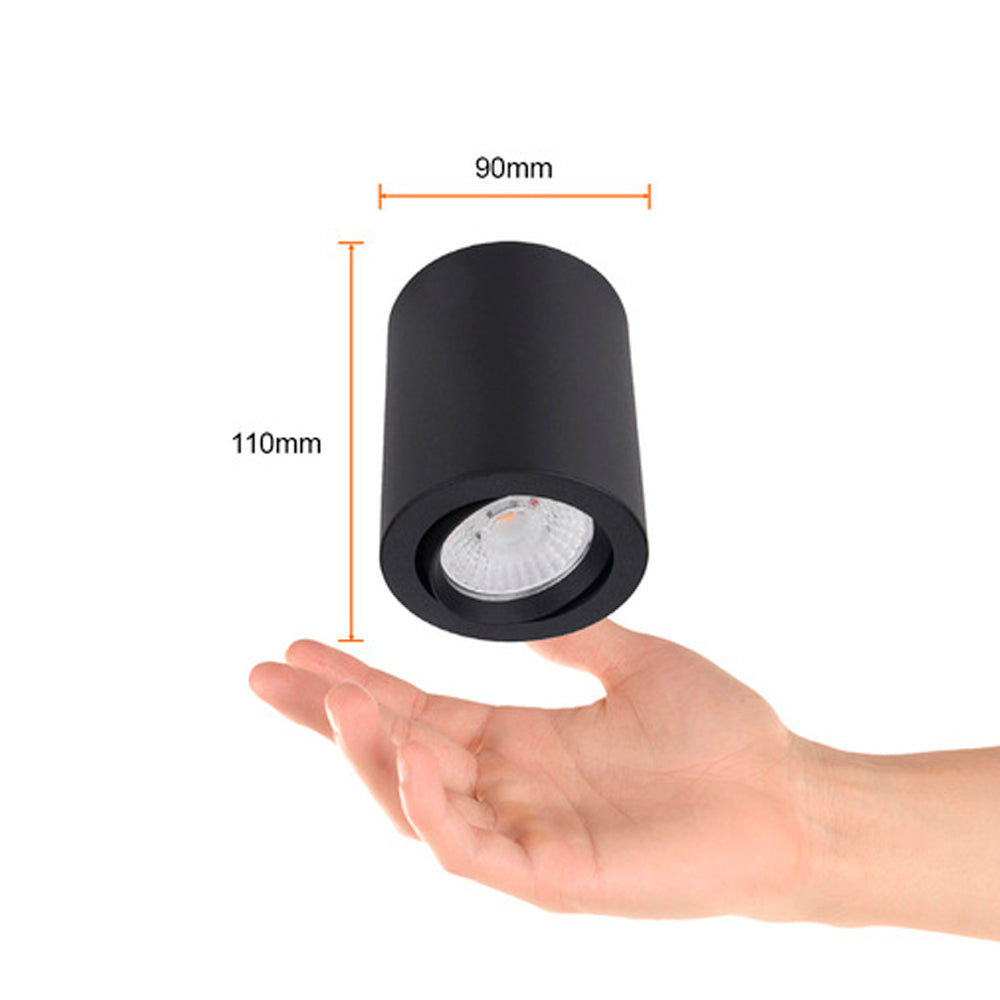LAMPARA SPOT LED DE SOBREPONER DIRIGIBLE 10 W LUZ CALIDA BRILLANTE NO ATENUABLE LED INTEGRADO 10YSNLED009MV30N