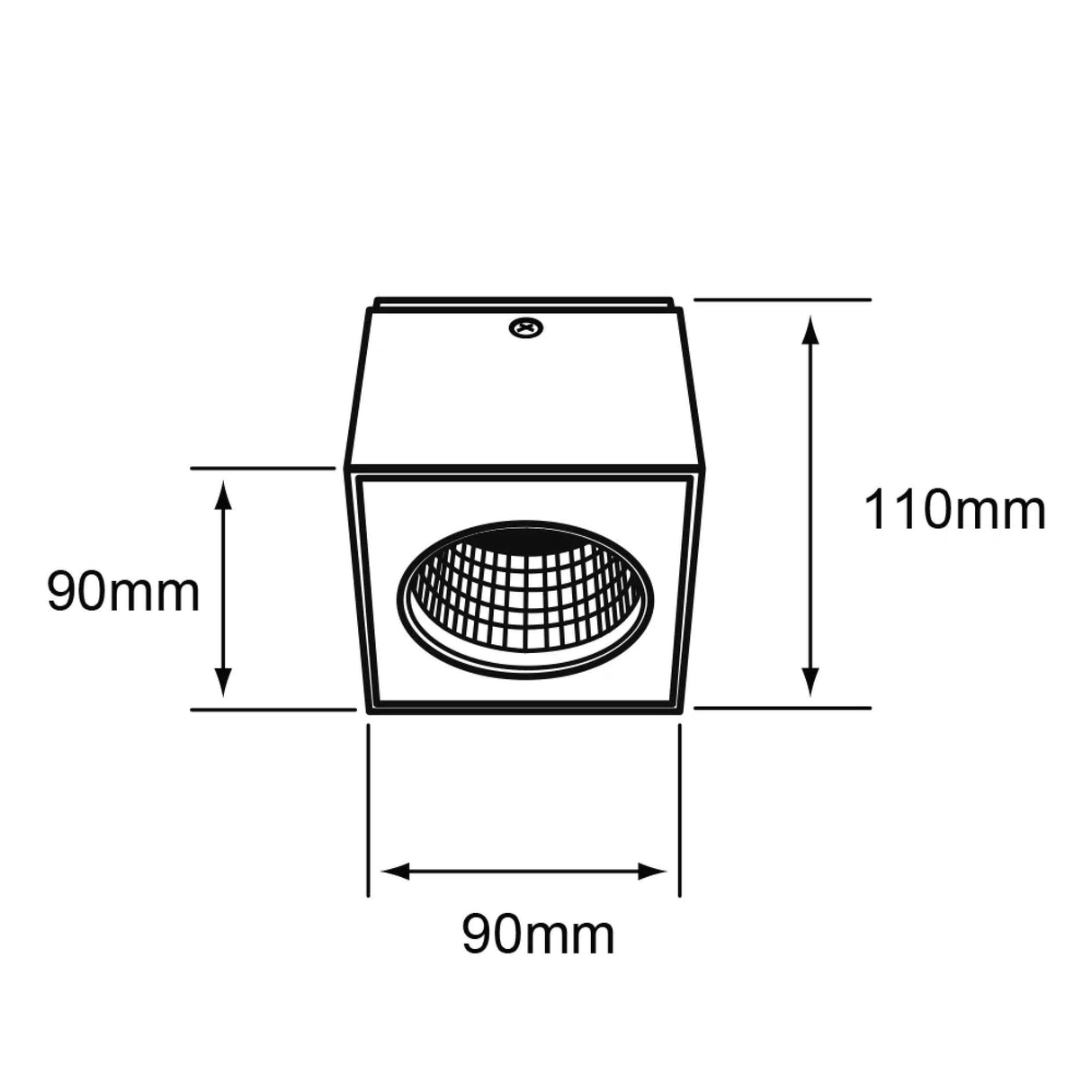 LÁMPARA DE INTERIOR LED TECNOLITE ASTEROPE PARA SOBREPONER 10W LUZ SUAVE CÁLIDA BLANCO