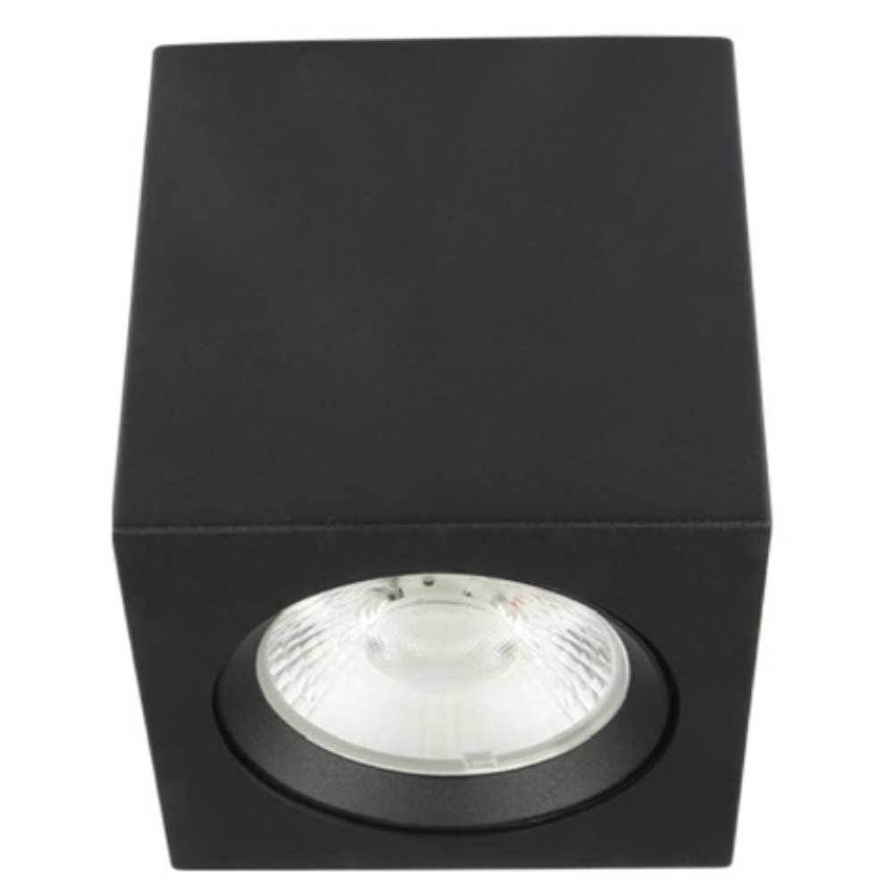 LÁMPARA DE INTERIOR LED TECNOLITE ASTEROPE PARA SOBREPONER 10W LUZ SUAVE CÁLIDA NEGRO