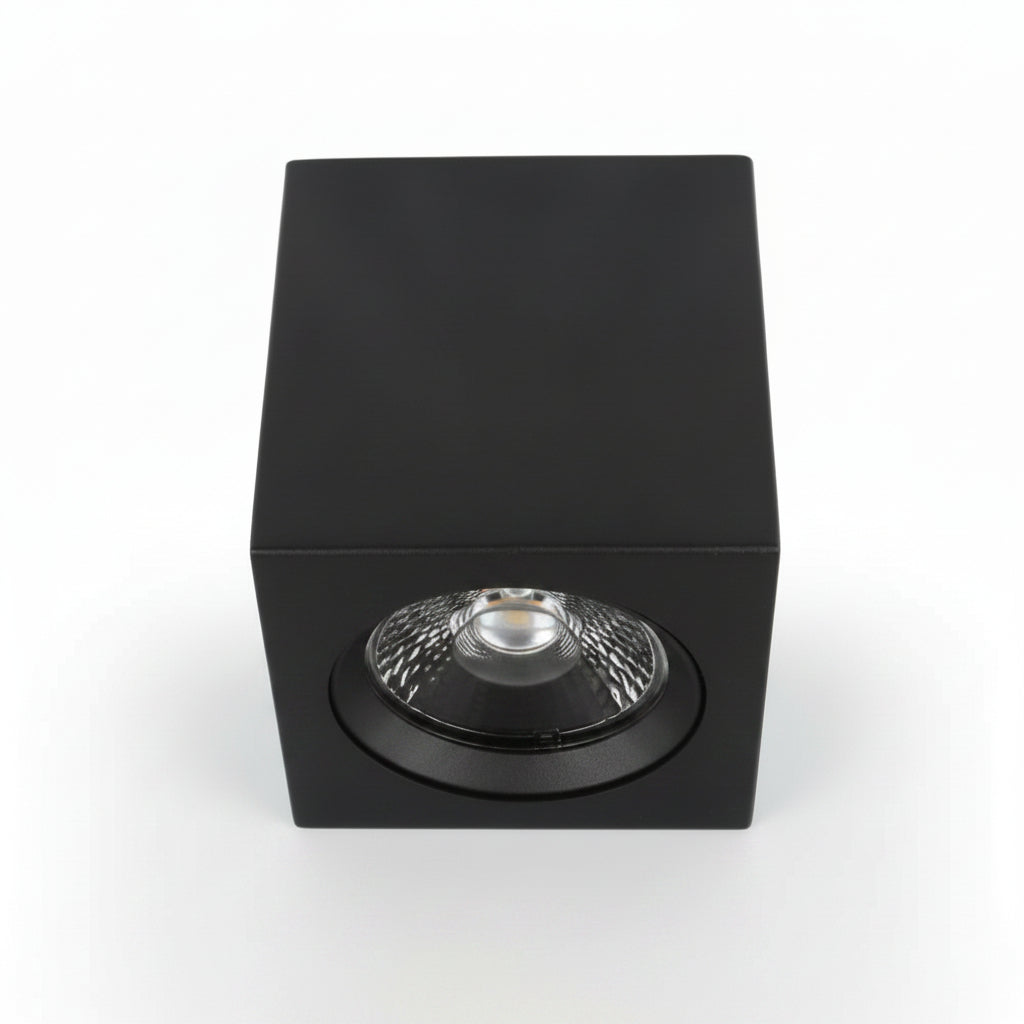 LAMPARA SPOT LED DE SOBREPONER 10 W LUZ CALIDA BRILLANTE DIRIGIBLE NO ATENUABLE