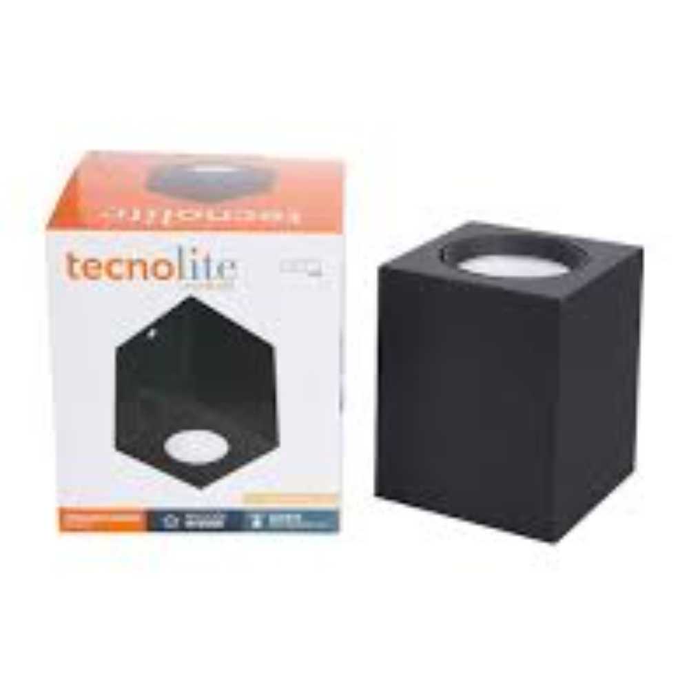 LÁMPARA DE INTERIOR LED TECNOLITE ASTEROPE PARA SOBREPONER 10W LUZ SUAVE CÁLIDA NEGRO