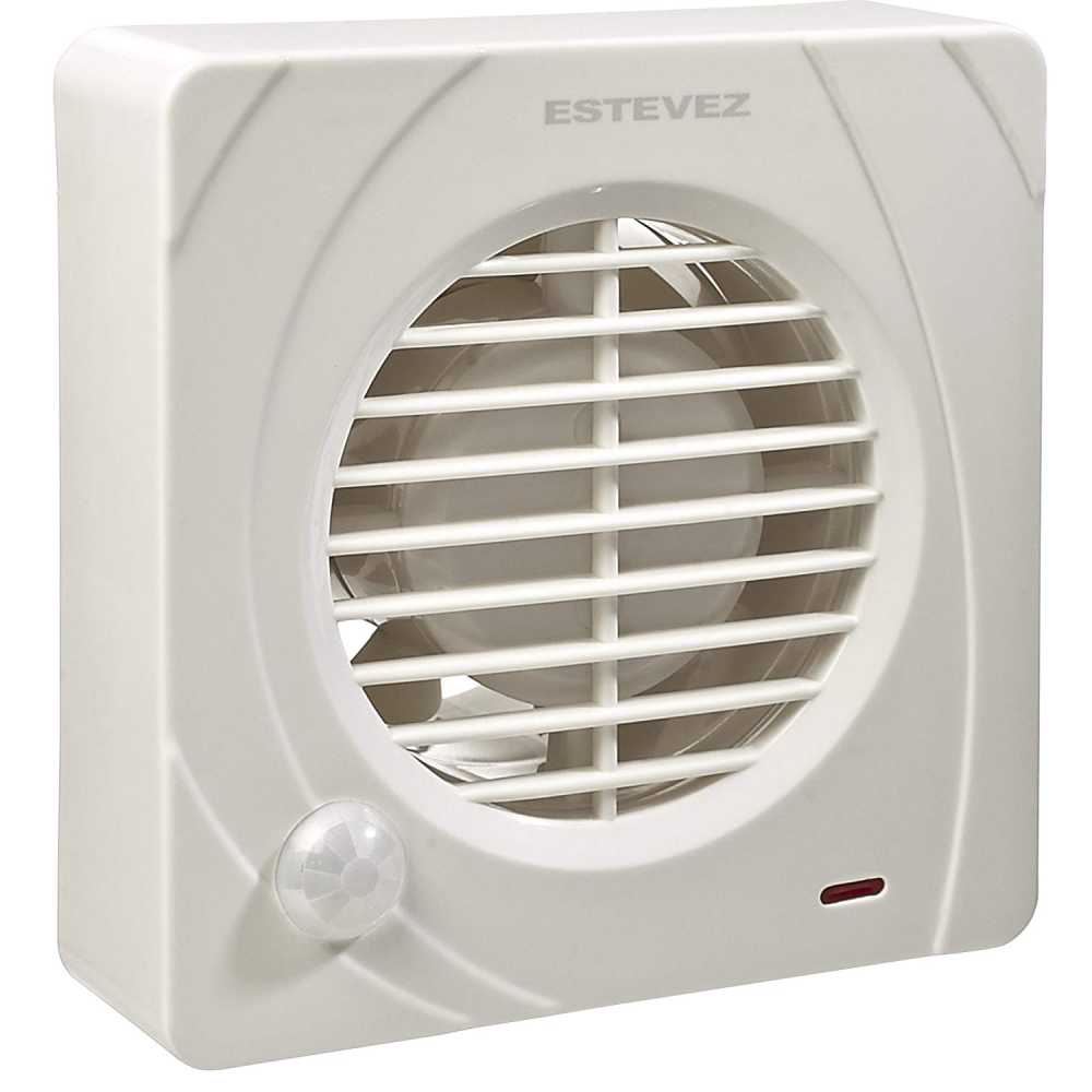 EXTRACTOR RESIDENCIAL CUADRADO C/SENSOR MOV. Y TEMPORIZADOR 4-PG BLANCO *** OFRECER SENSOR 4 ***