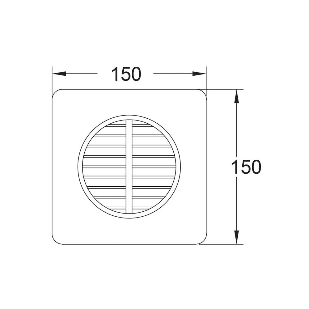 EXTRACTOR DE AIRE ESTEVEZ CUADRADO 4" *** OFRECER TURBO 4 ***