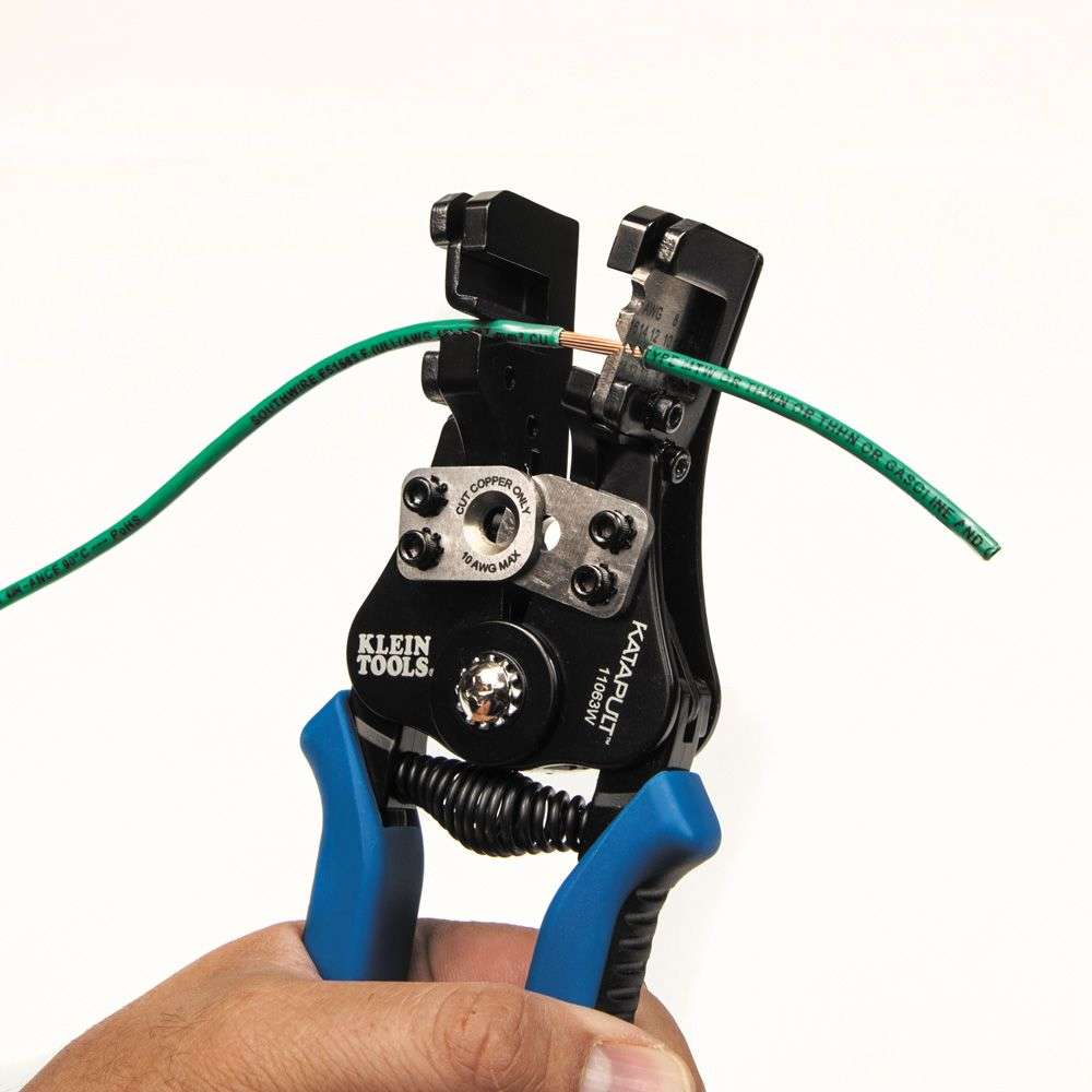 PINZA PELACABLES Y CORTADORA KATAPULT PARA CABLE SOLIDO Y TRENZADO KLEIN TOOLS