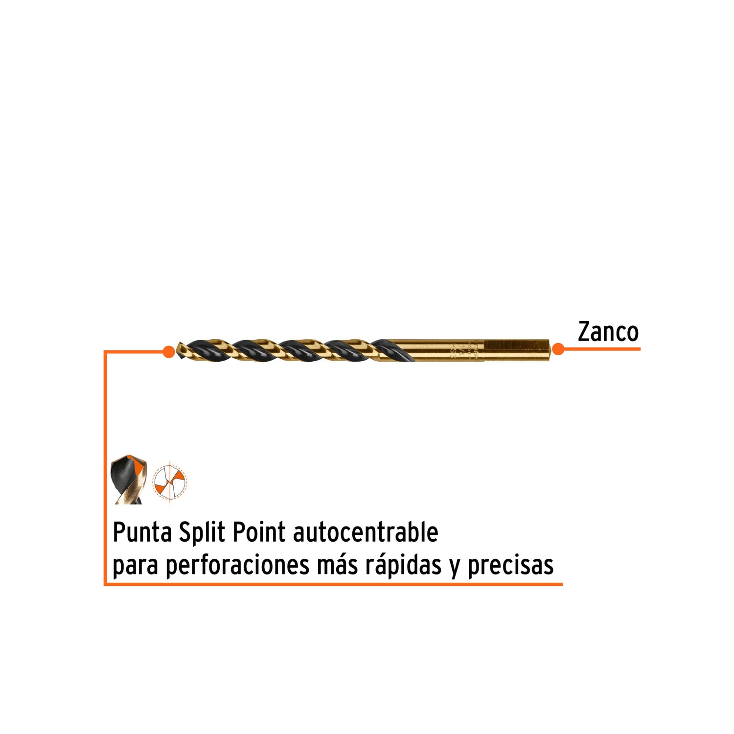 BROCA DE ALTA VELOCIDAD 1/4" MCA TRUPER CONSTRUCCION