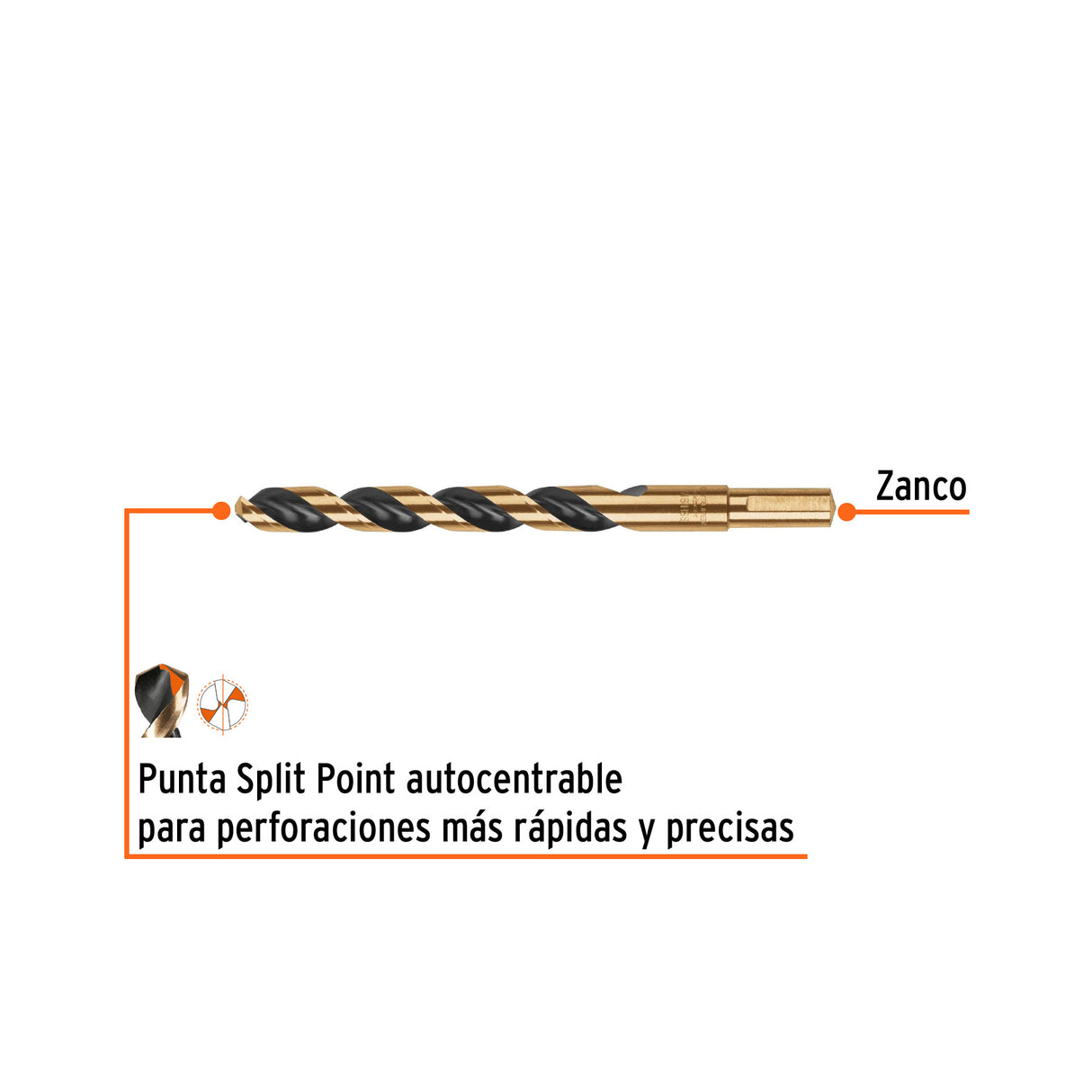 BROCA HSS 7/16" TRUGOLD PARA METAL TRUPER EXPERT BAV-7/16