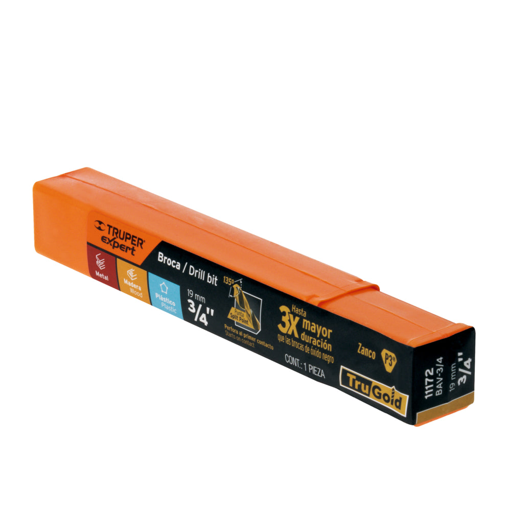 BROCA DE ALTA VELOCIDAD 3/4' TRUPER