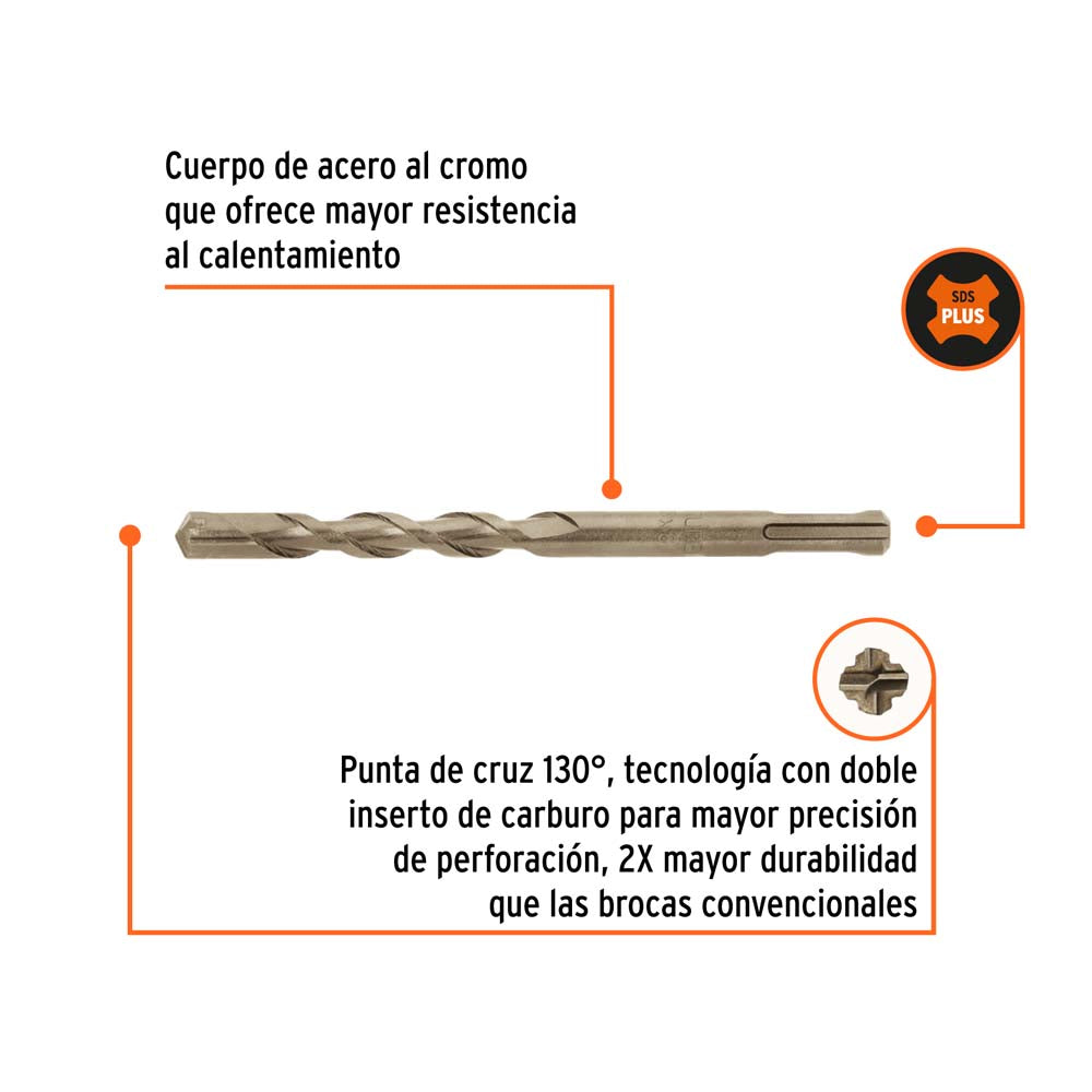 BROCA SDS PLUS 7/16 X 6" P/CONCRETO TRUPER CONSTRUCCION