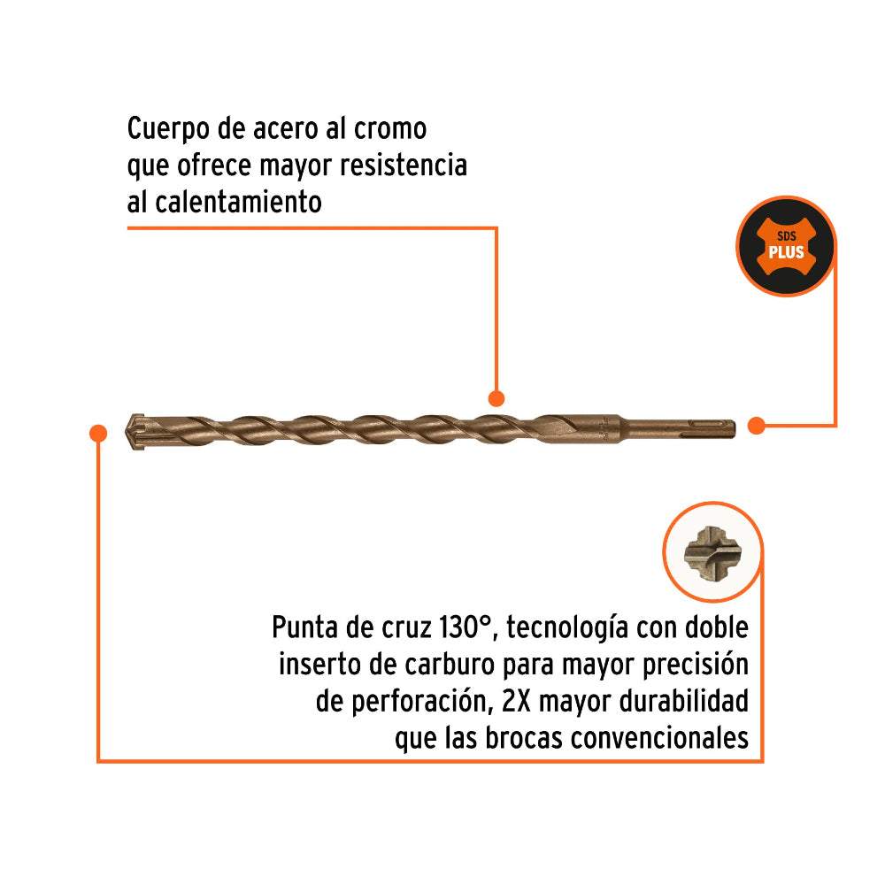 BROCA SDS PLUS 3/4 X 12" BS-3/4X12 TRUPER