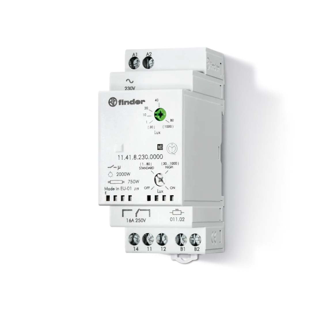 RELEVADOR CREPUSCULAR 1CC (230VAC.) 16/30A. ( 120A-5MS) 114182300000 FINDER