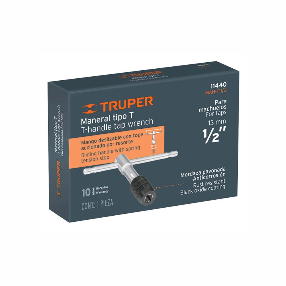 MANERAL EN T PARA MACHUELO 1/2"