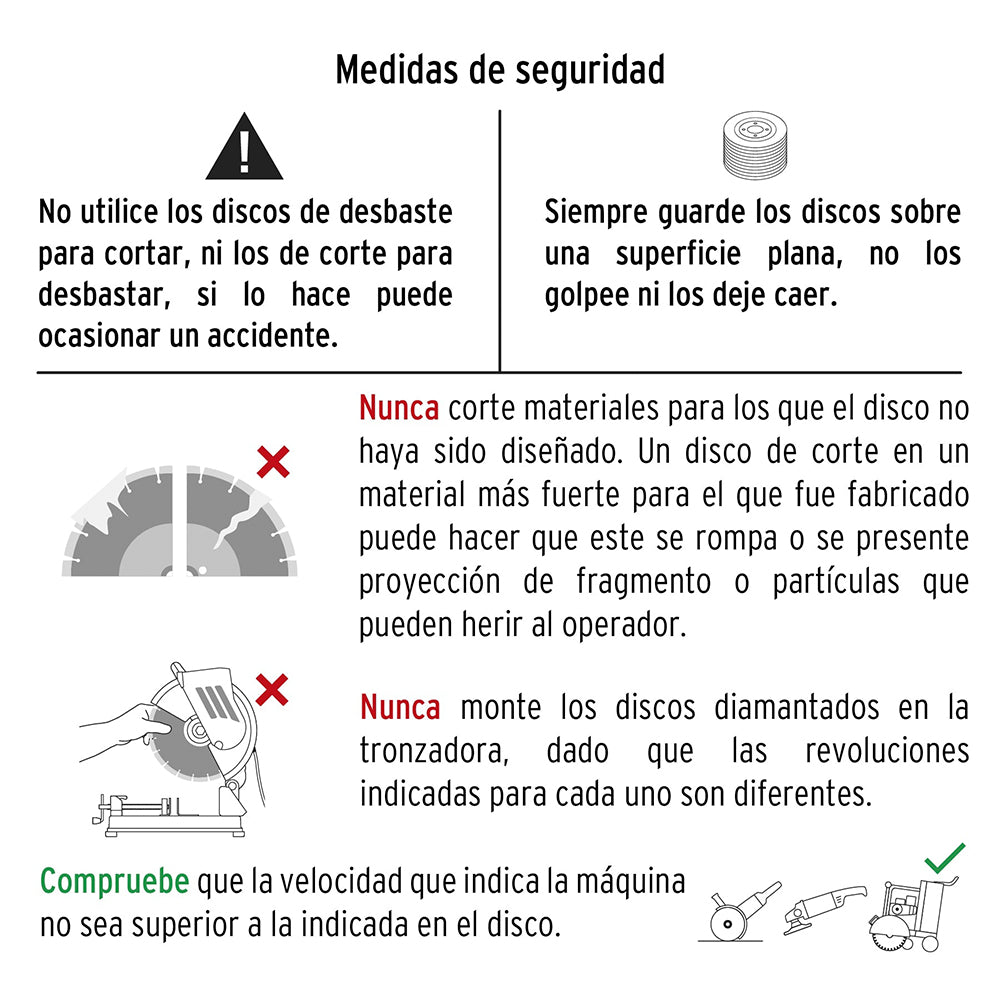 DISCO DE DIAMANTE RIN SEGMENTADO 7" MCA TRUPER CONSTRUCCION