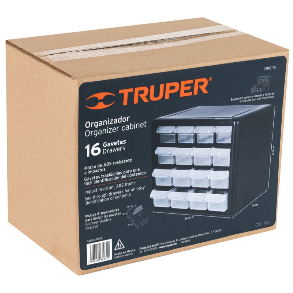 COMPARTIMIENTO SMALL  ORGANIZADOR DE PARTES 10" 16 MCA TRUPPER
